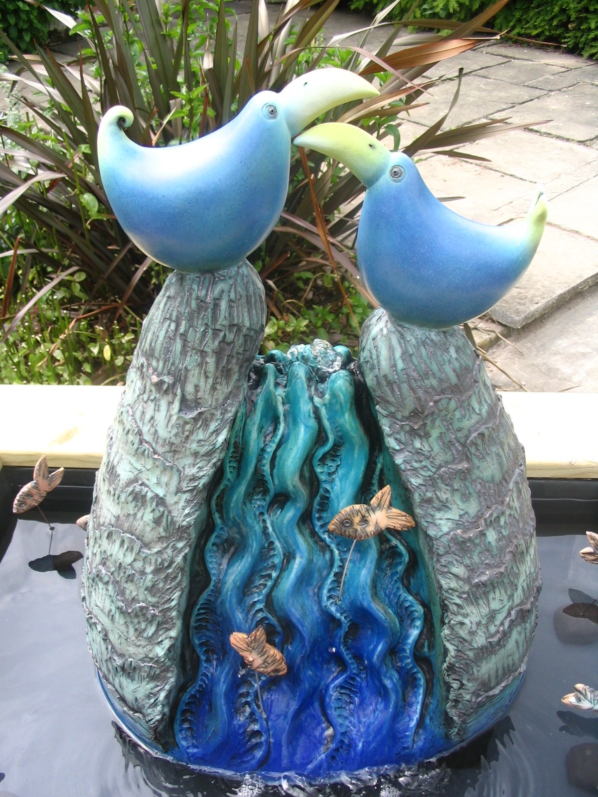 Babbling brook fountain